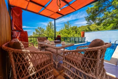 Villa Astanos 1 Korunaklı Havuz 12