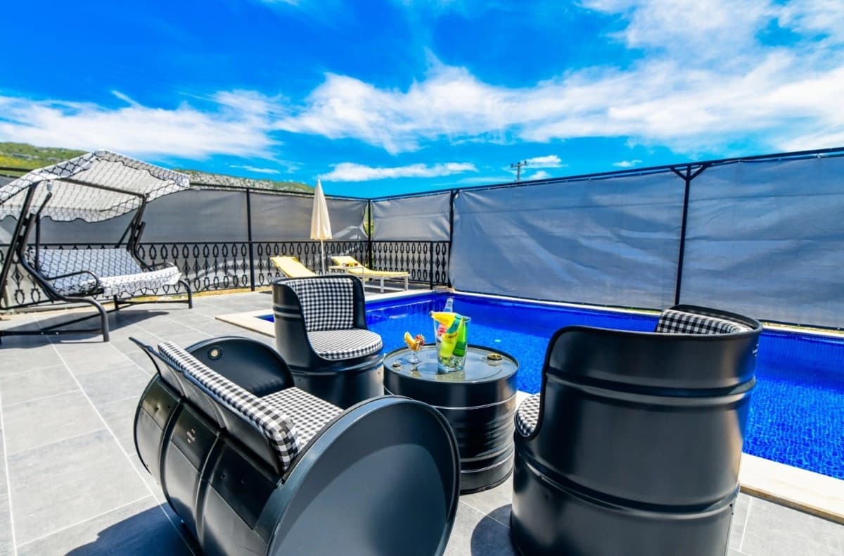 Villa Mavi Boncuk Korunaklı Havuz 76