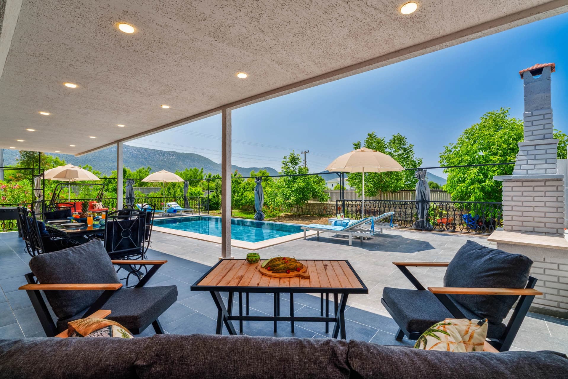 Villa Mavi Boncuk Korunaklı Havuz 34