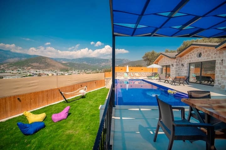 Villa Stone House Korunaklı Havuz 62