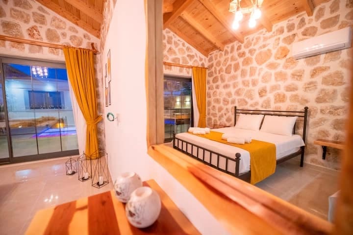 Villa Stone House Korunaklı Havuz 98