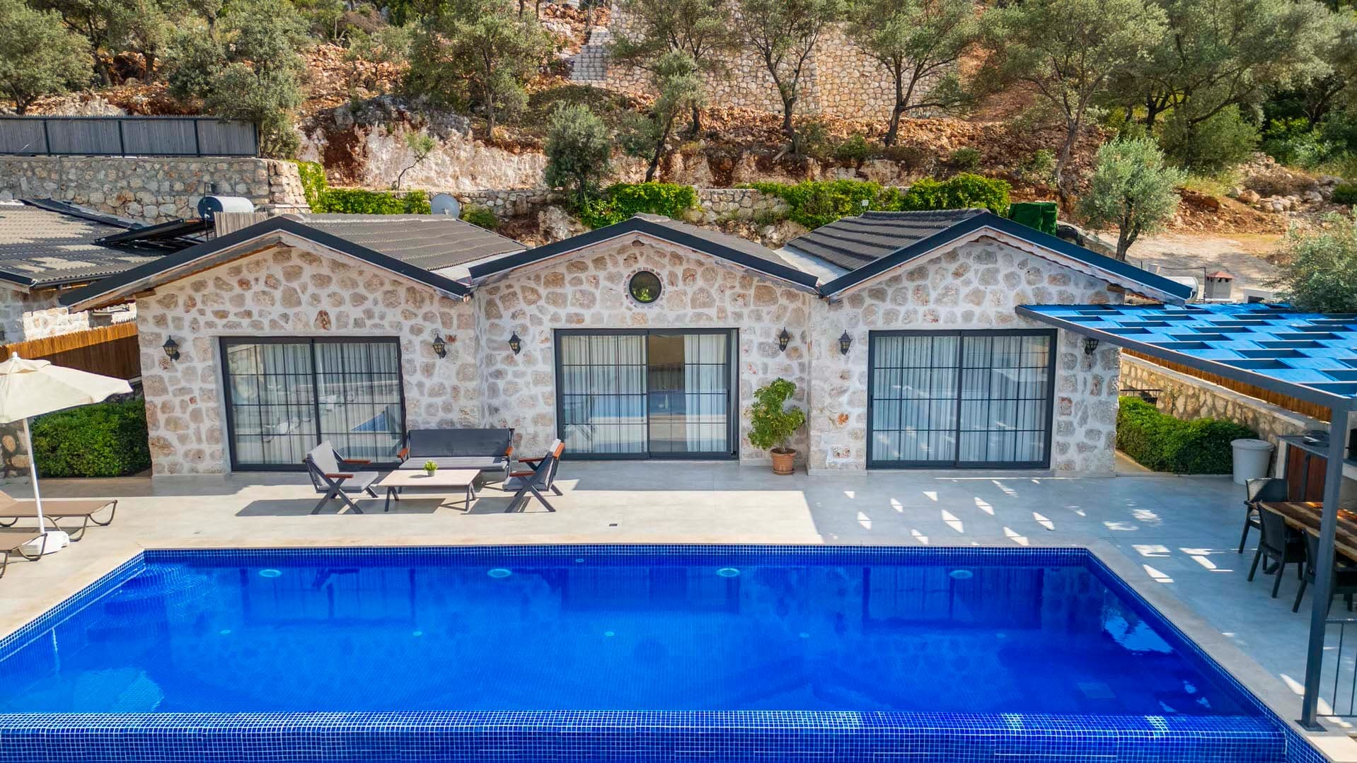 Villa Stone House Korunaklı Havuz 62
