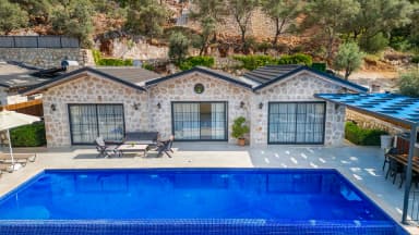 Villa Stone House Korunaklı Havuz 62