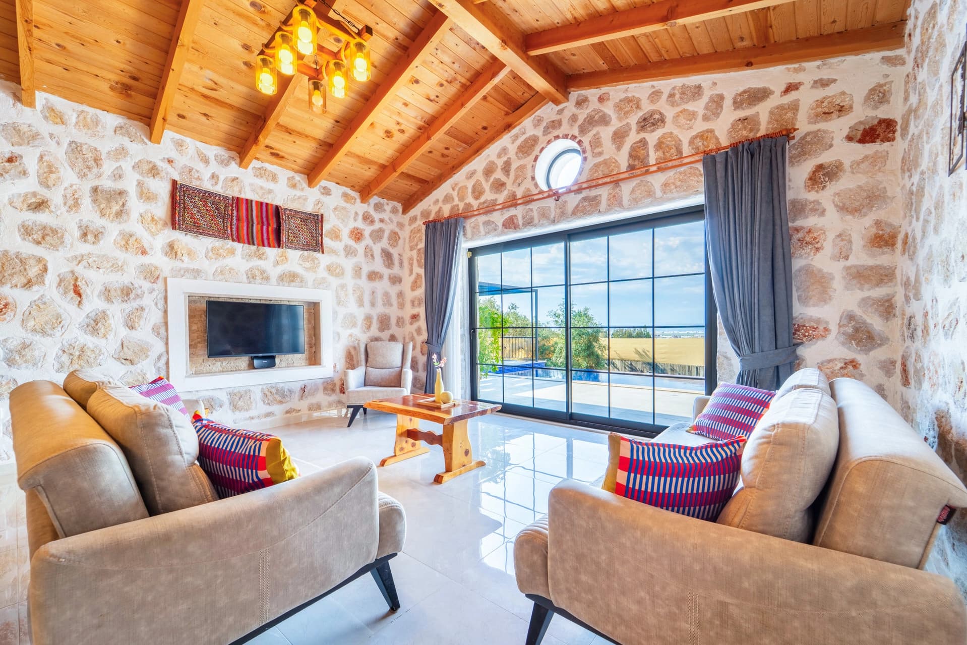 Villa Stone House Korunaklı Havuz 70