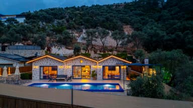 Villa Stone House Korunaklı Havuz 76