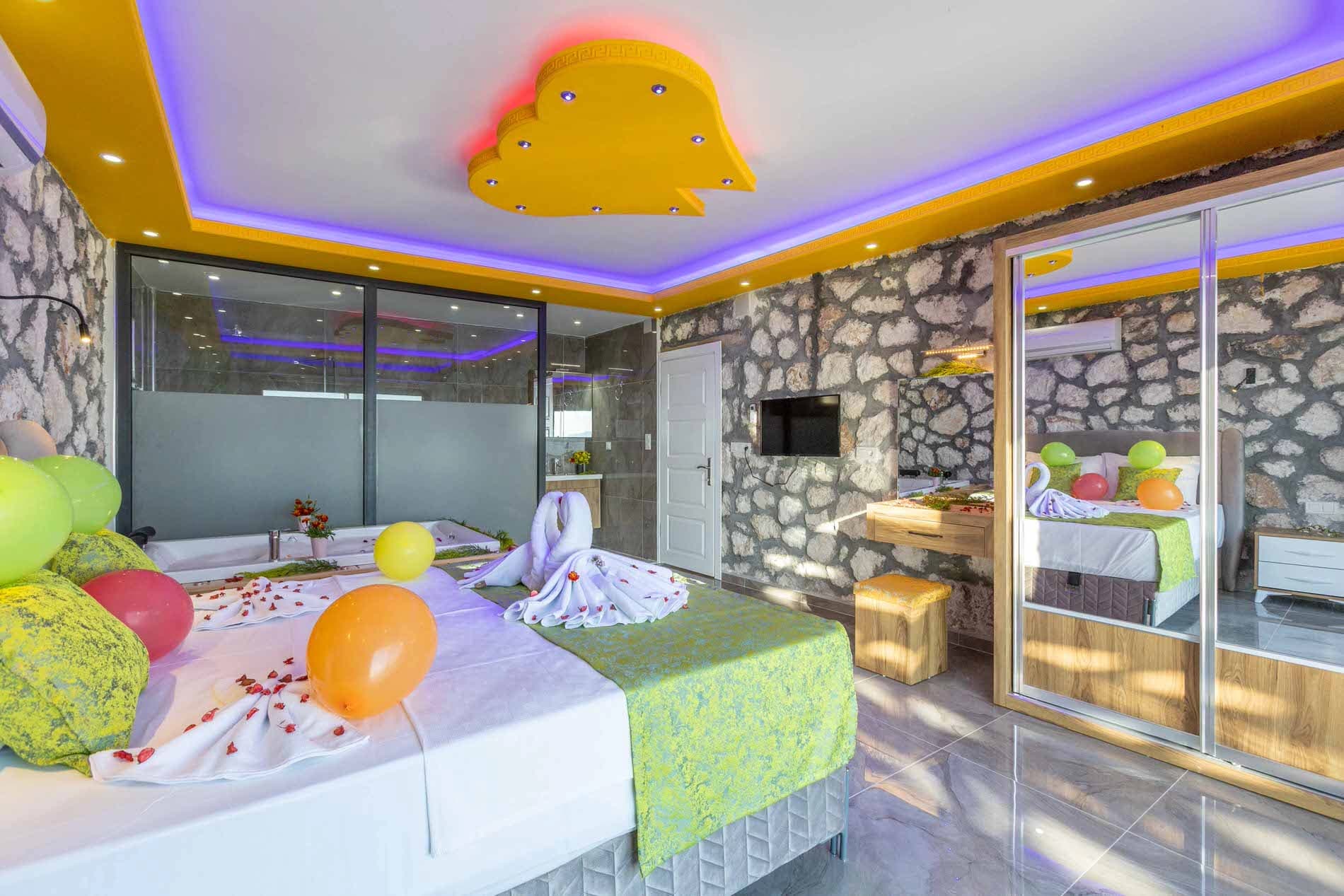 Villa Gün Batımı Aklar Korunaklı Havuz 75