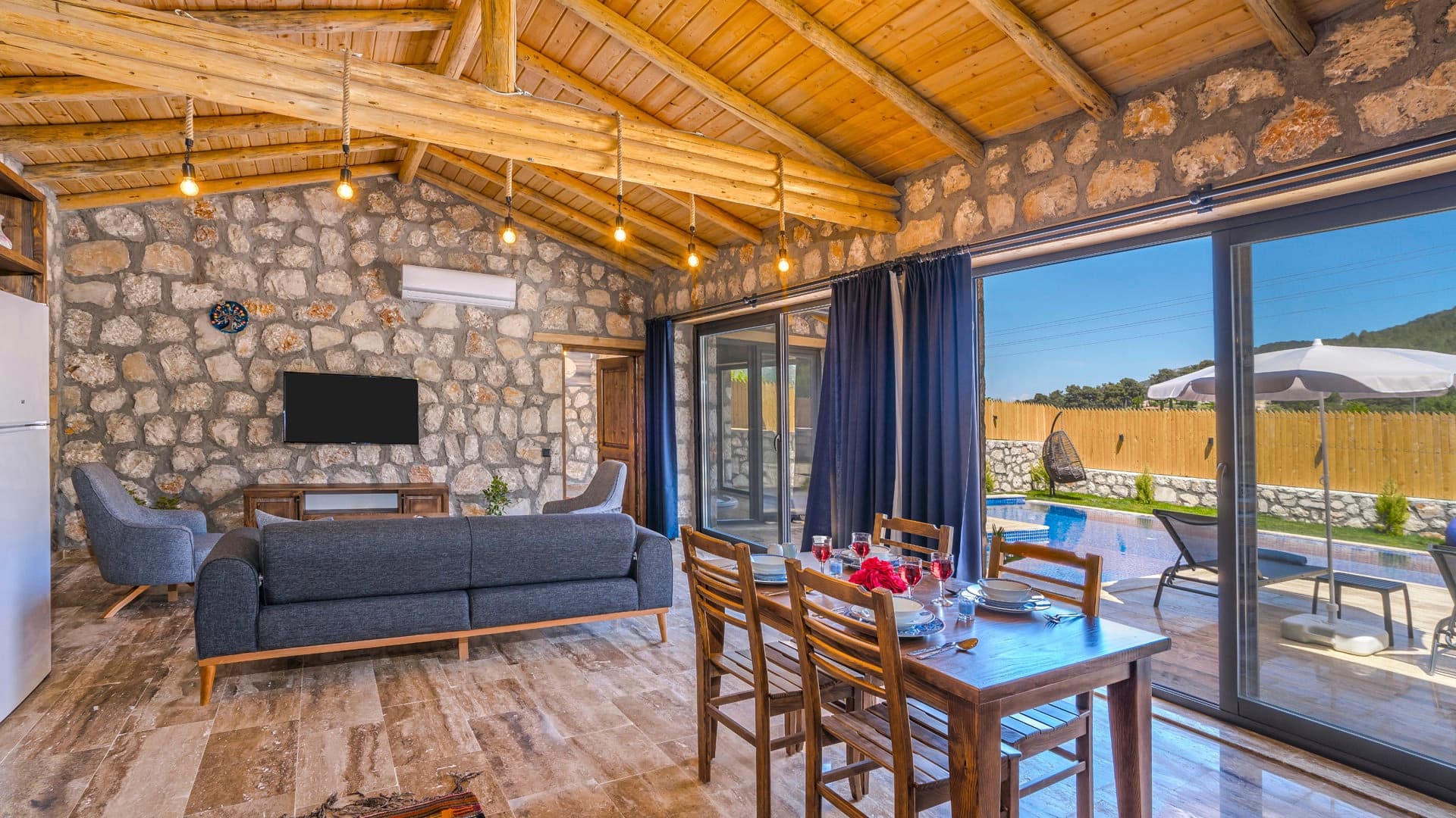 Villa Ege Sarıbelen Korunaklı Havuz 72