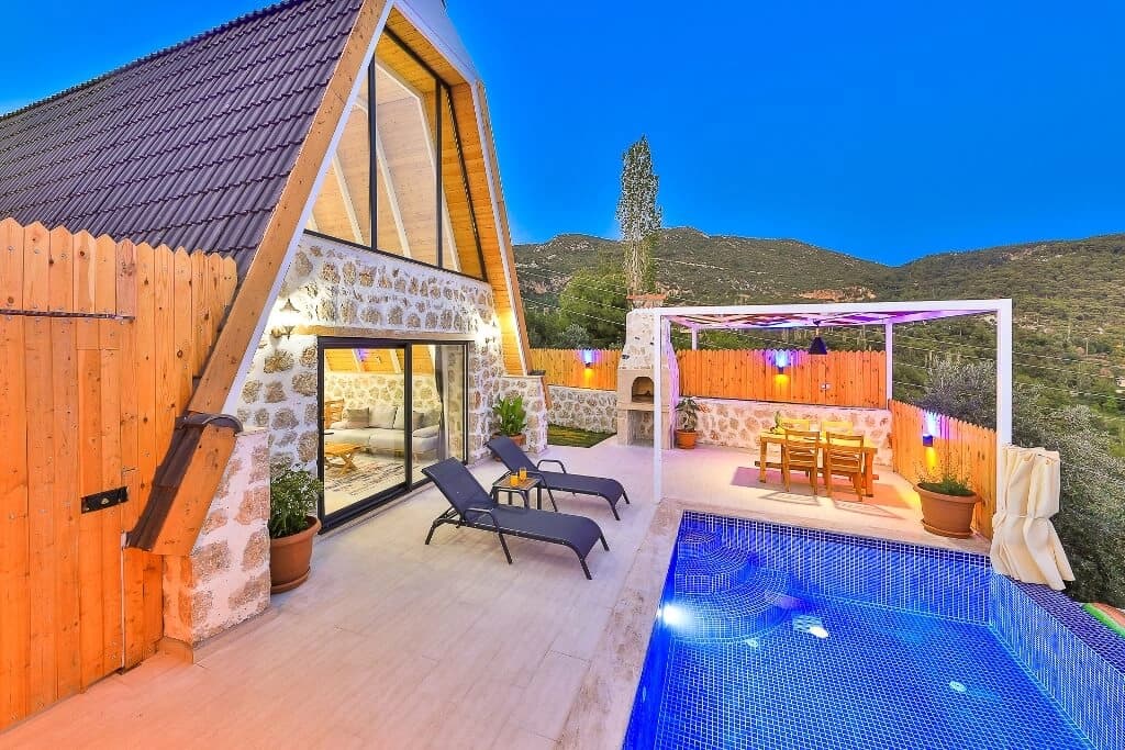 Villa Mavi Ay Korunaklı Havuz 52