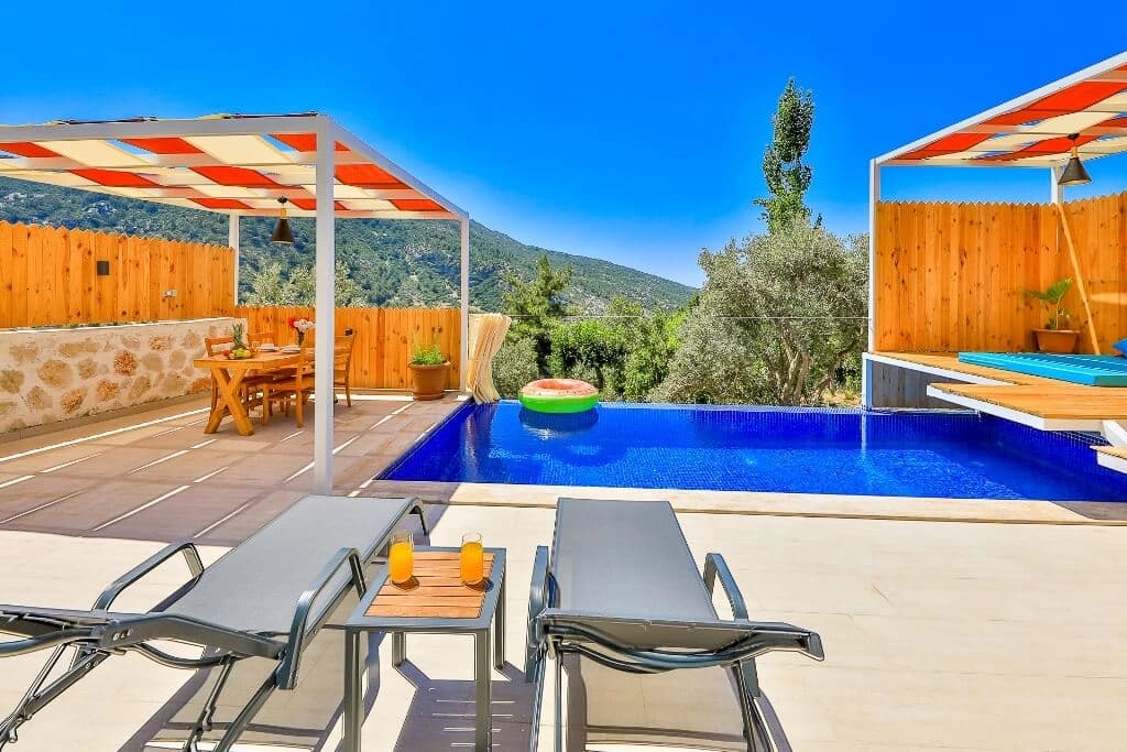 Villa Mavi Ay Korunaklı Havuz 72