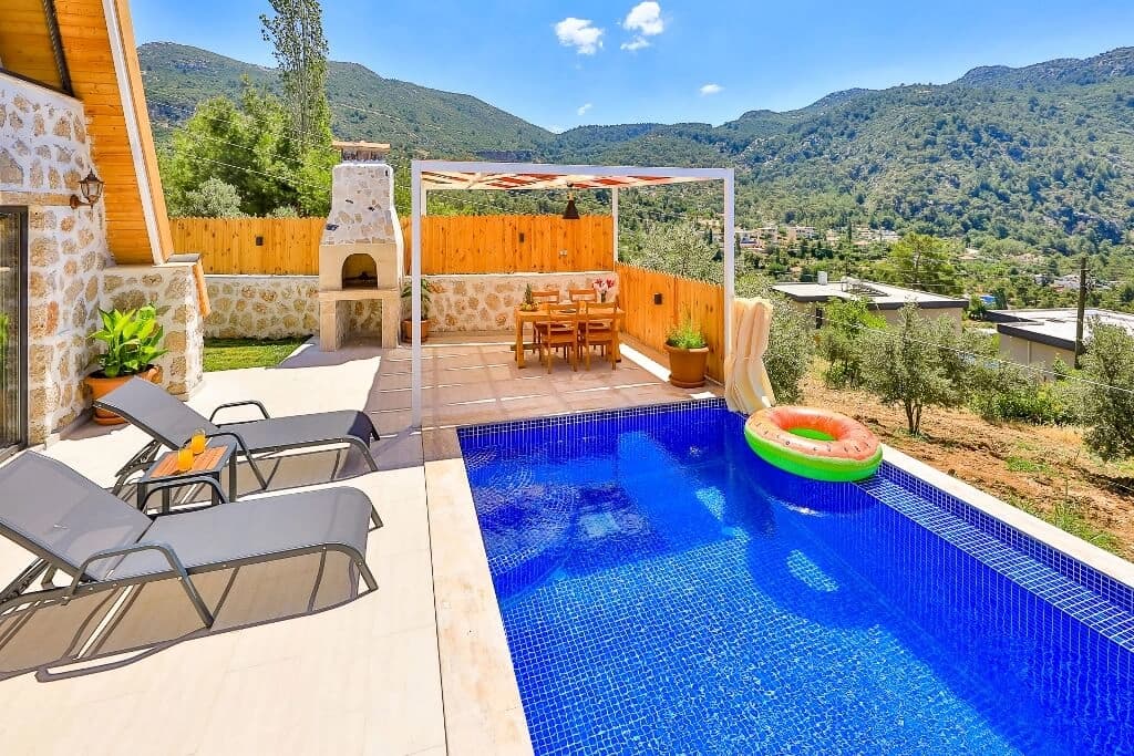 Villa Mavi Ay Korunaklı Havuz 58