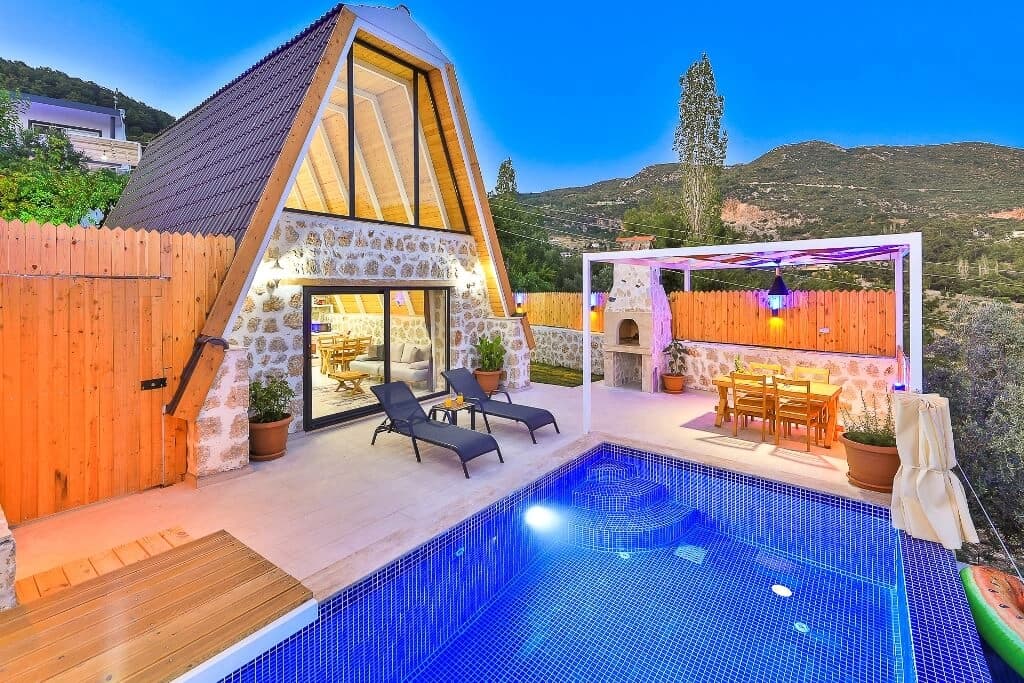 Villa Mavi Ay Korunaklı Havuz 24