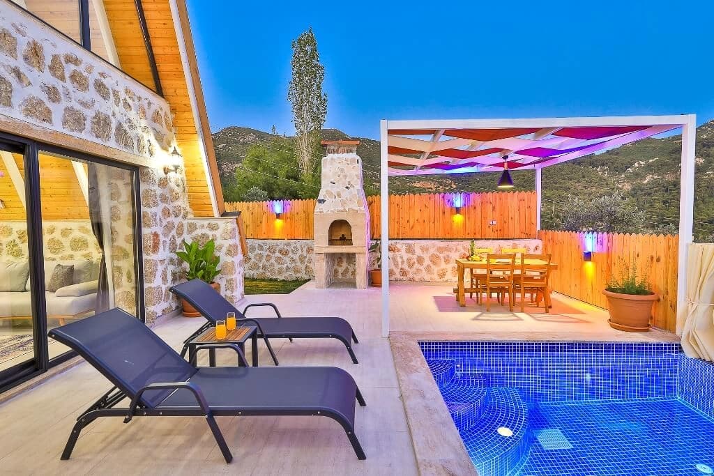 Villa Mavi Ay Korunaklı Havuz 38
