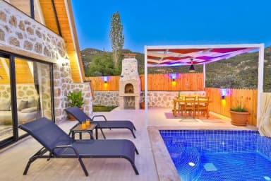 Villa Mavi Ay Korunaklı Havuz 38