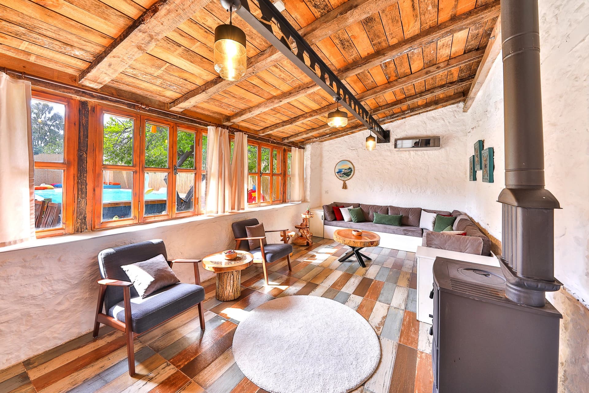 Villa Fırnaz Taş Evi Korunaklı Havuz 19