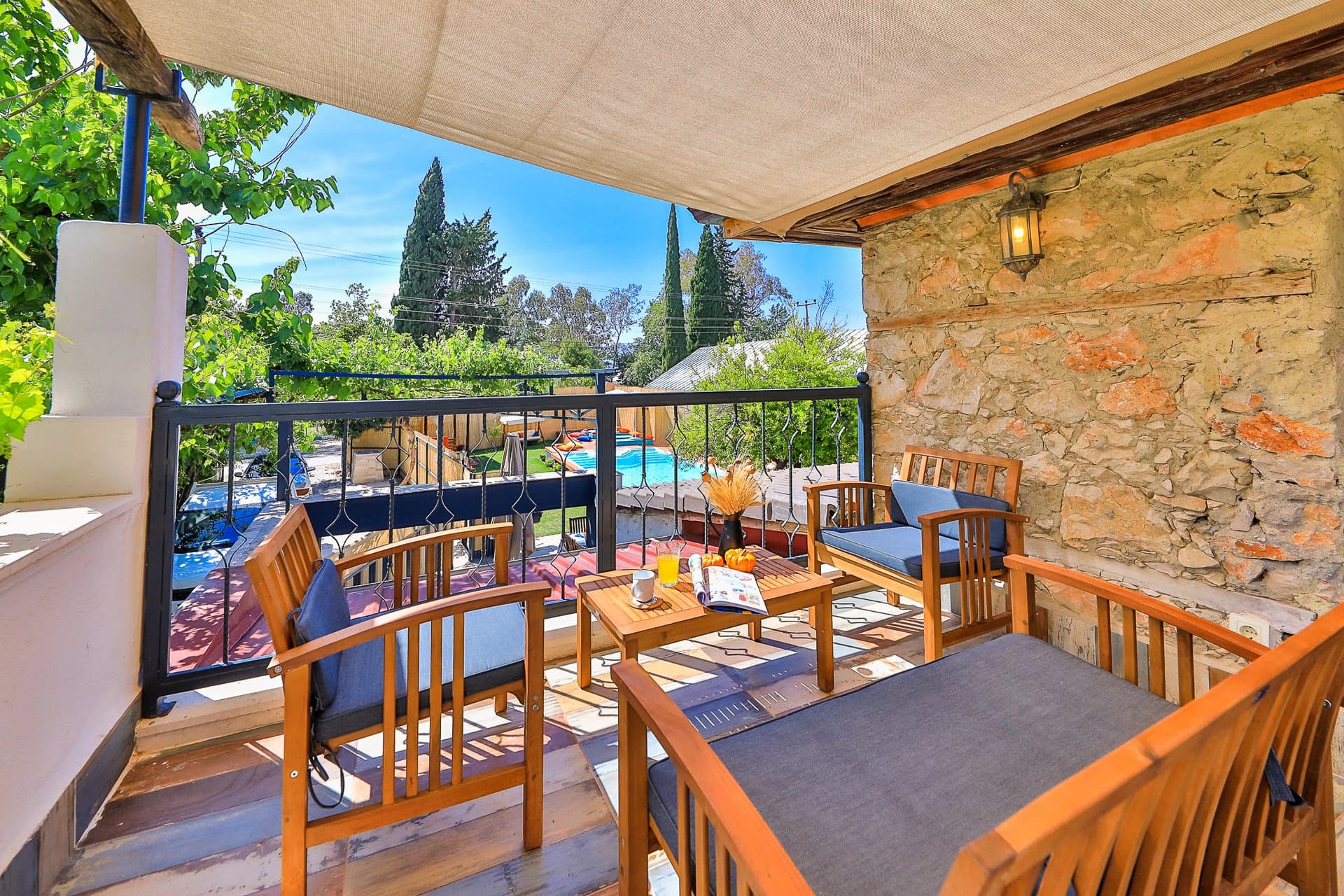 Villa Fırnaz Taş Evi Korunaklı Havuz 95