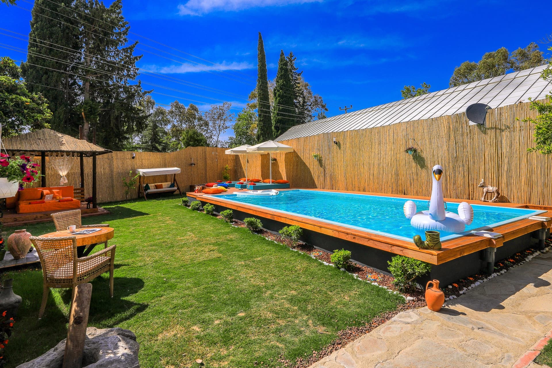 Villa Fırnaz Taş Evi Korunaklı Havuz 73