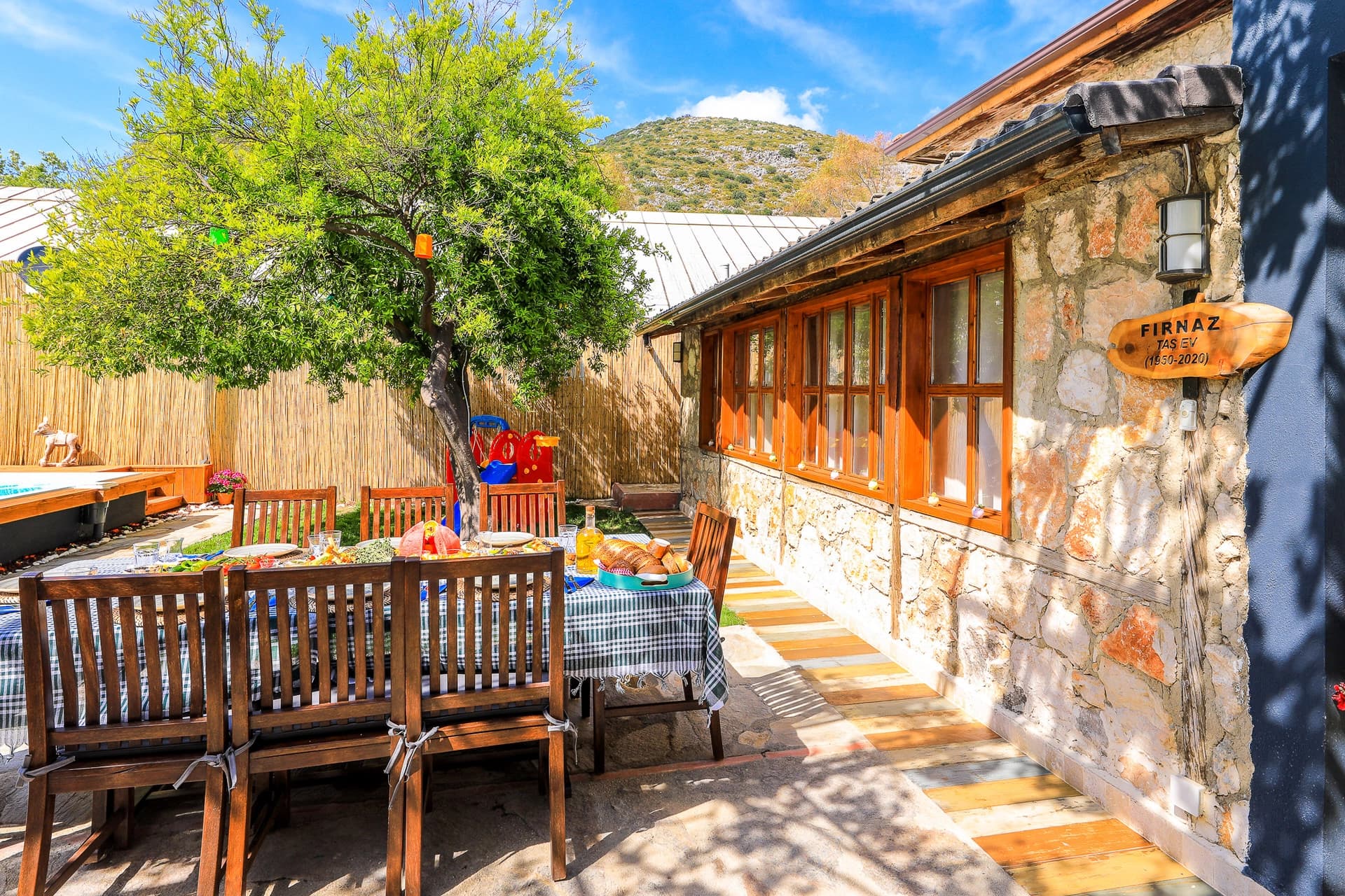 Villa Fırnaz Taş Evi Korunaklı Havuz 79