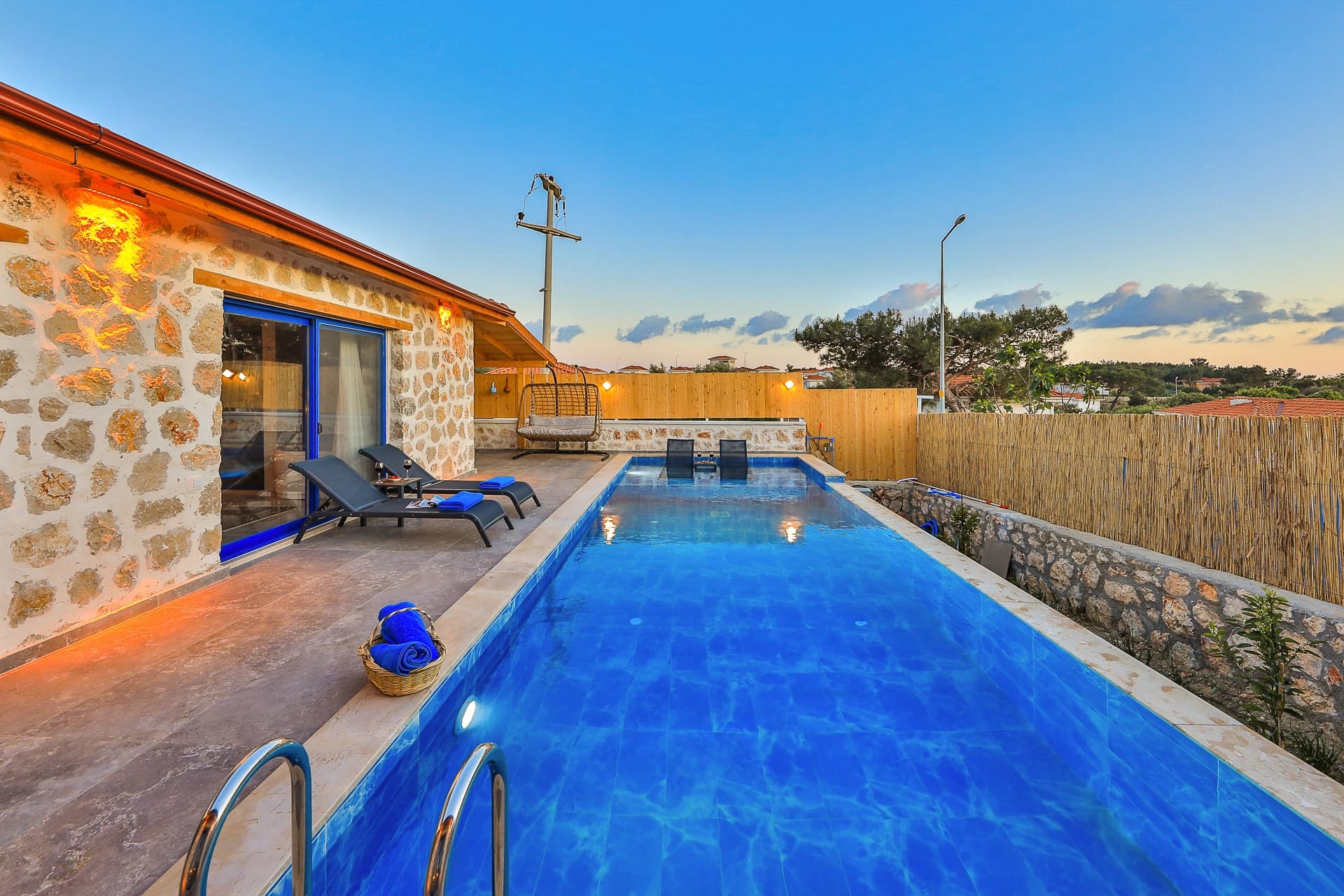 Villa Flower Blue Korunaklı Havuz 34