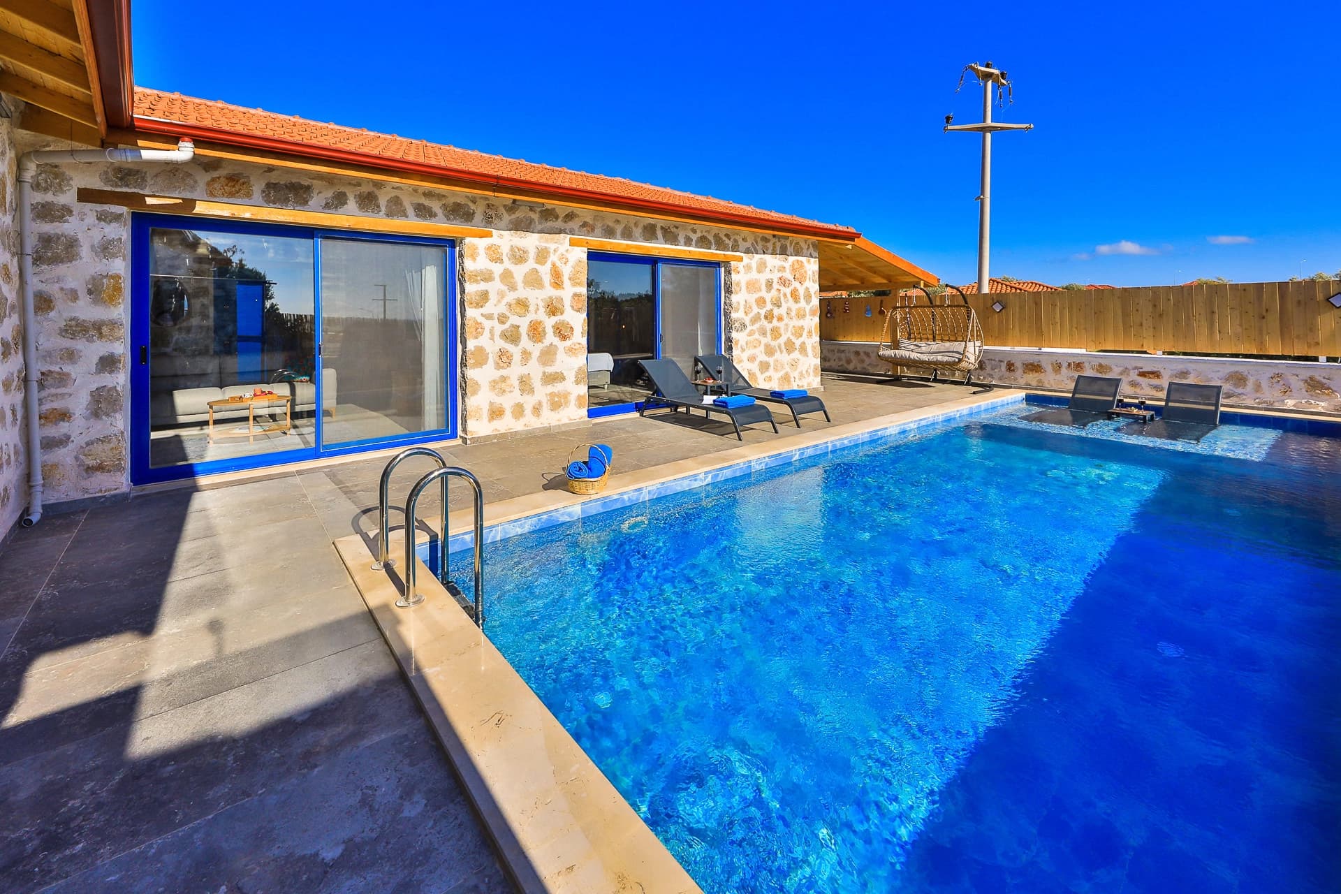 Villa Flower Blue Korunaklı Havuz 14