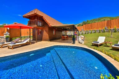 Villa Wooden House Korunaklı Havuz 49