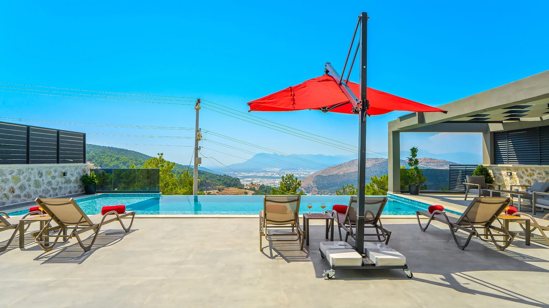 Villa Hedef Kalkan Isıtmalı Havuz 43