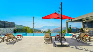 Villa Hedef Kalkan Isıtmalı Havuz 43