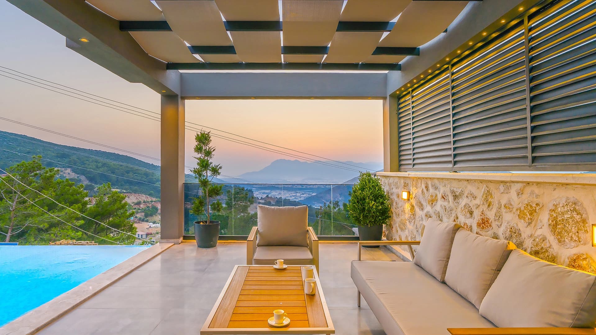 Villa Hedef Kalkan Isıtmalı Havuz 63