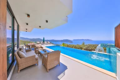 Villa İnfinity Sky Kaş Korunaklı Havuz 39