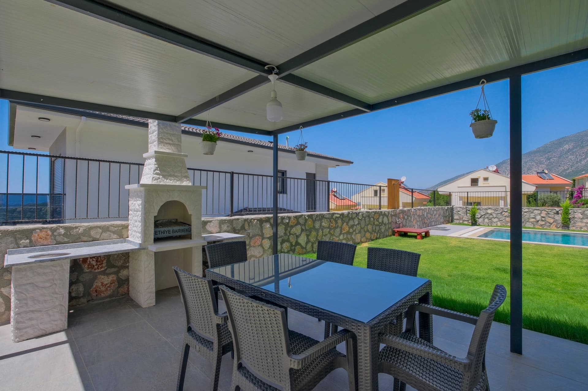 Villa Santorini Fethiye Korunaklı Havuz 48