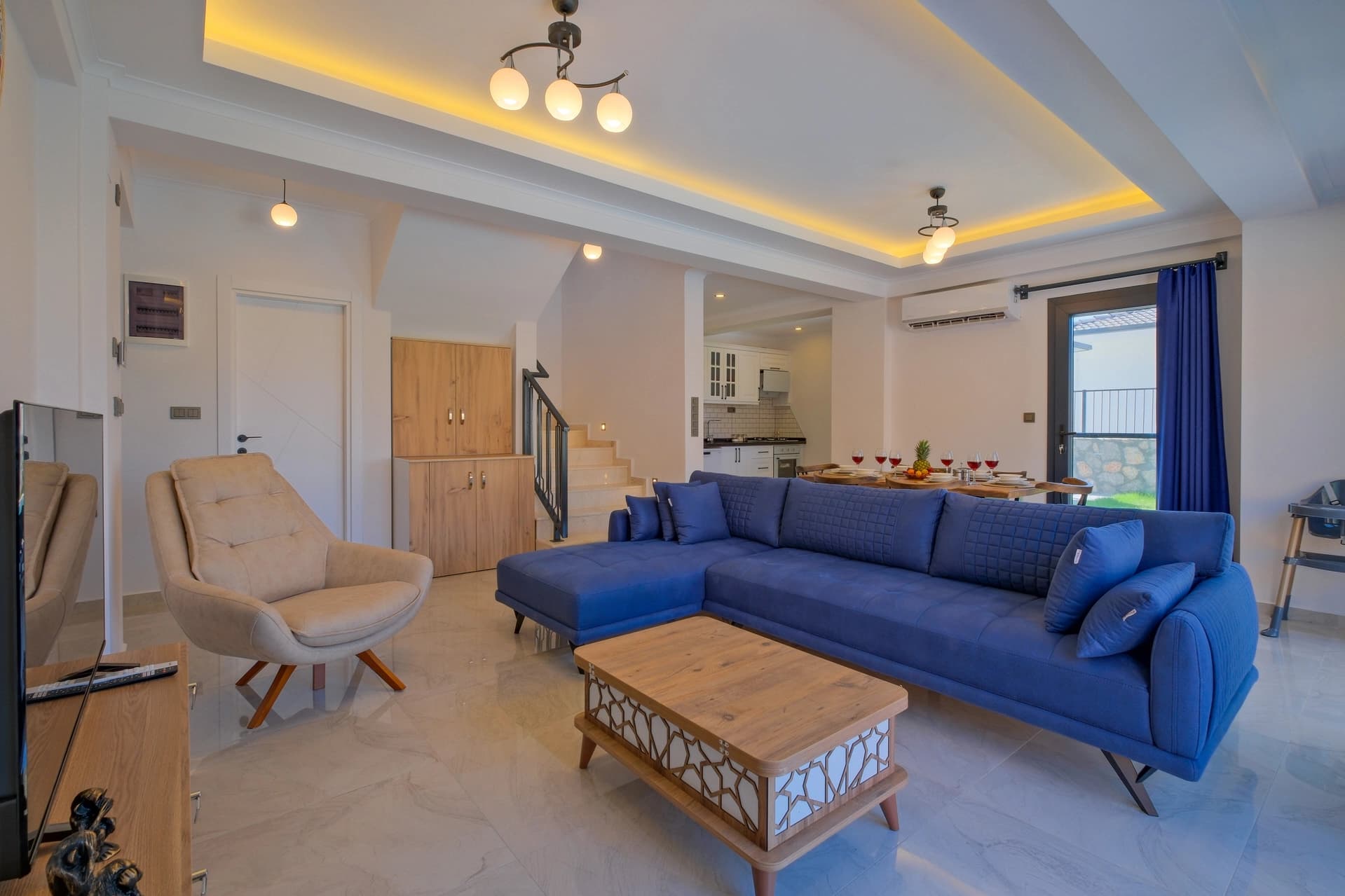 Villa Santorini Fethiye Korunaklı Havuz 90