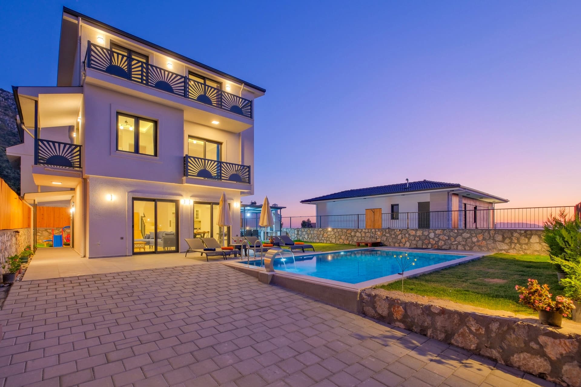 Villa Santorini Fethiye Korunaklı Havuz 68