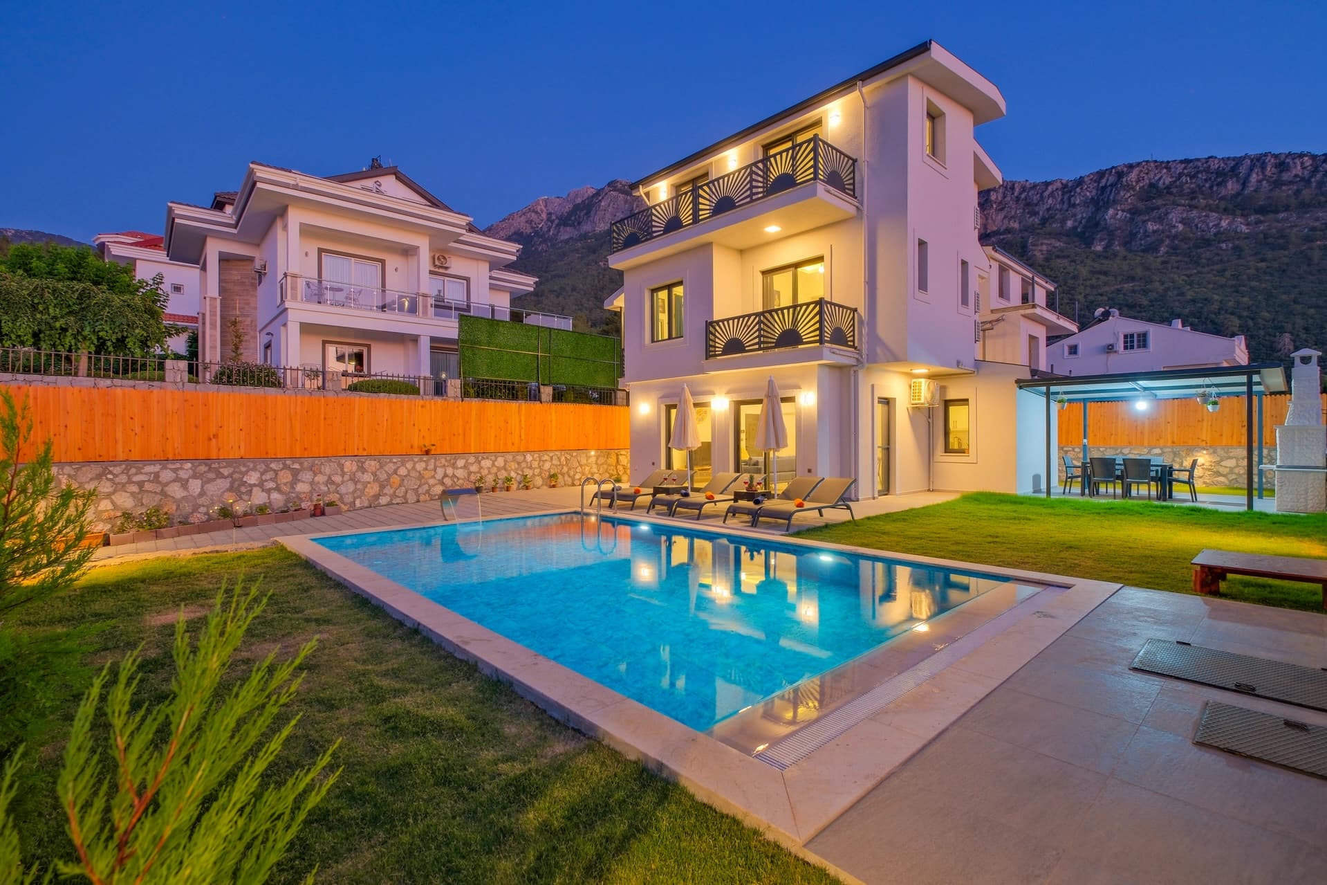 Villa Santorini Fethiye Korunaklı Havuz 82