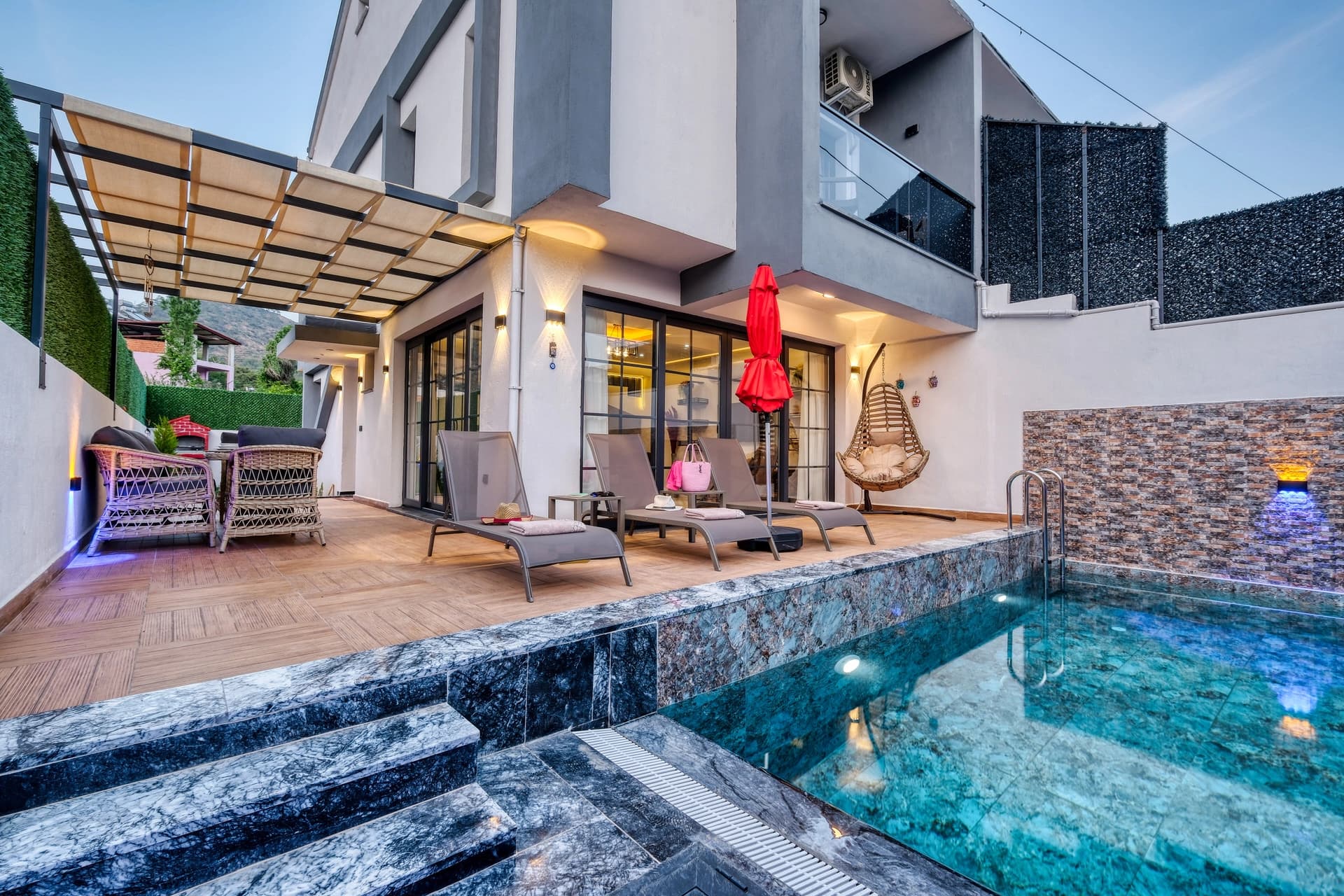 Villa Akasya Fethiye 2 Korunaklı Havuz 19