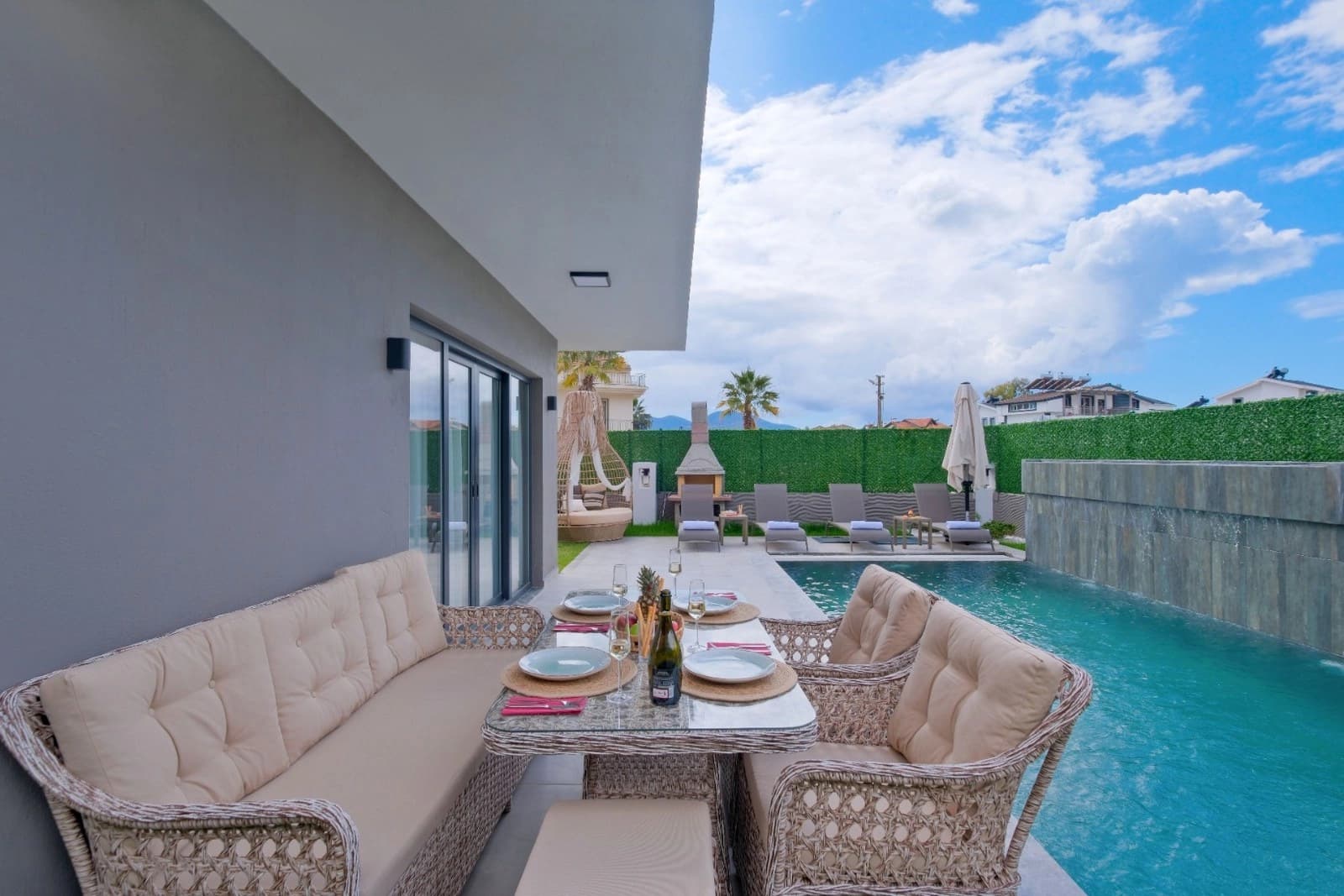 Villa Aydın Trio 1 Korunaklı Havuz 15