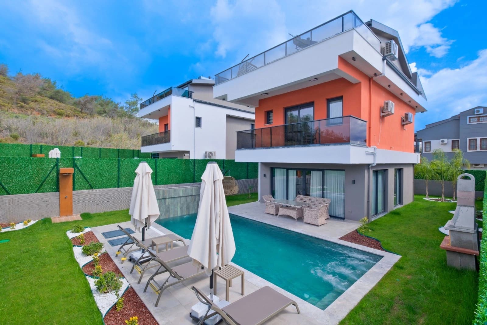 Villa Aydın Trio 2 Korunaklı Havuz 35