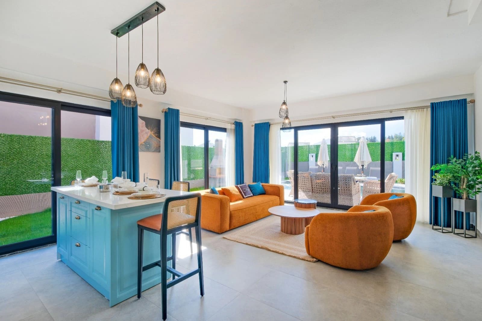 Villa Aydın Trio 2 Korunaklı Havuz 91