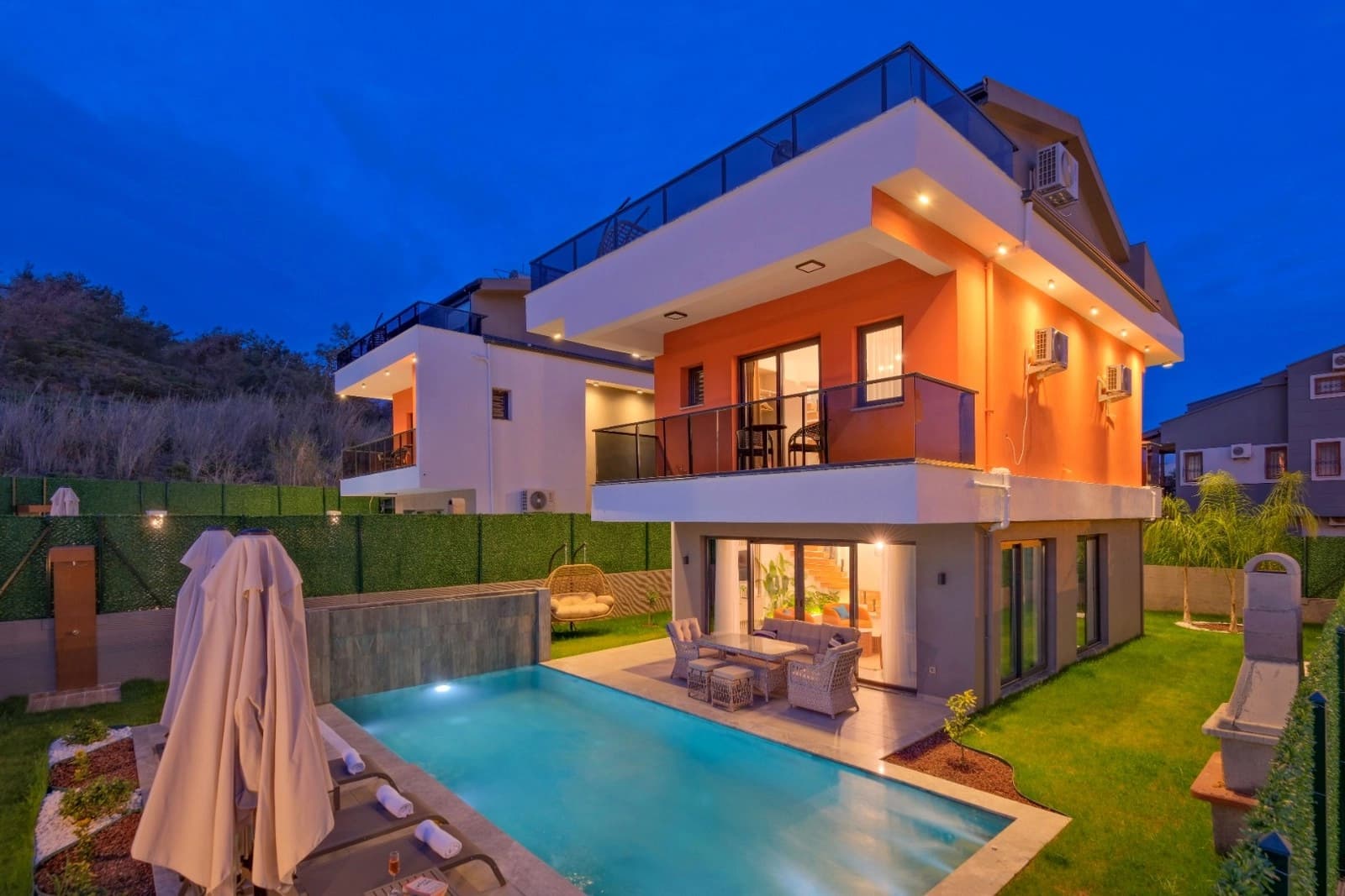 Villa Aydın Trio 2 Korunaklı Havuz 63