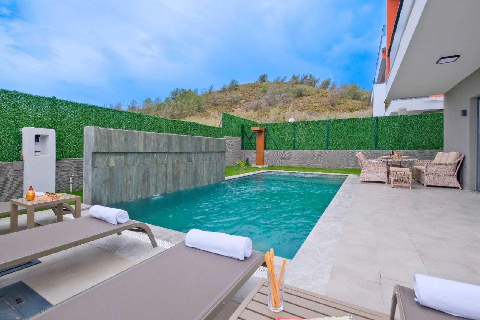 Villa Aydın Trio 3 Korunaklı Havuz 91