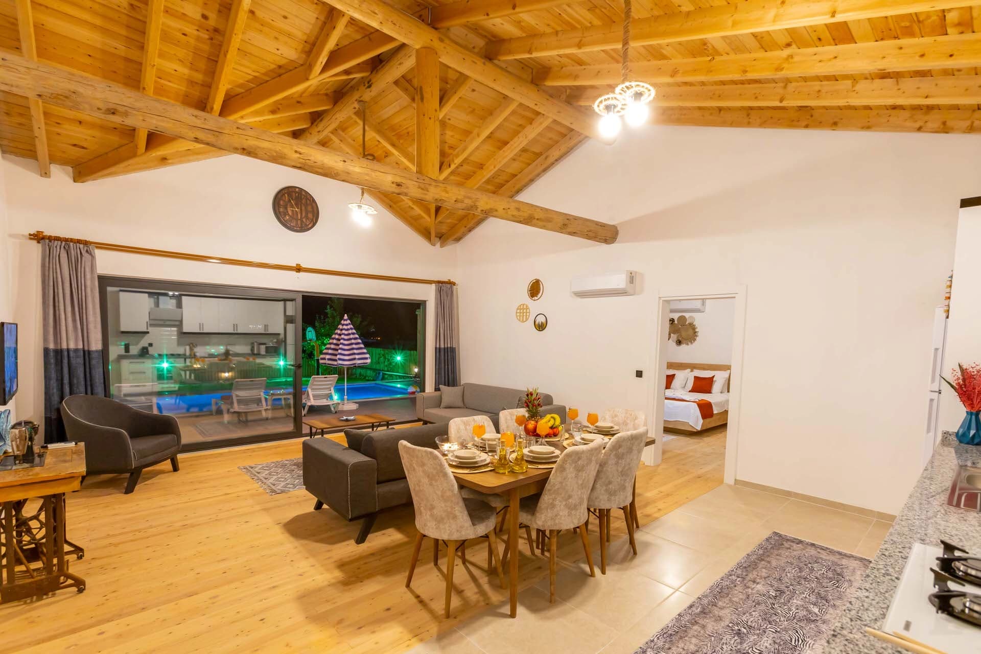 Villa Buğlem Sarıbelen Korunaklı Havuz 89